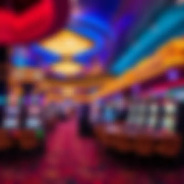 Vibrant Gaming Experience Inside Pyramid Las Vegas Interior view of the Pyramid Las Vegas highlighting gaming areas and vibrant atmosphere