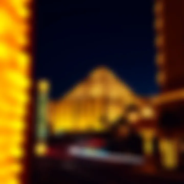 Cultural Significance of Pyramid Las Vegas at Night Nighttime view of the Pyramid Las Vegas illuminated, enhancing its cultural significance