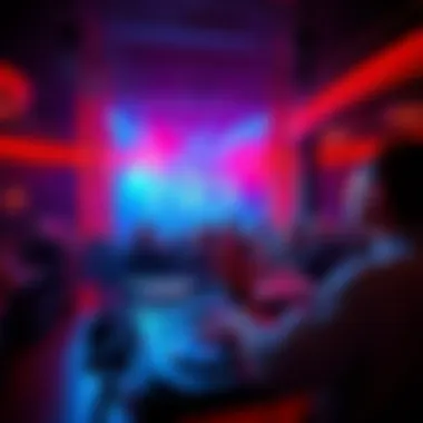 Dynamic DJ Performance at Rio Vegas A dynamic DJ performance captivating the audience at Rio Vegas Nightclub.