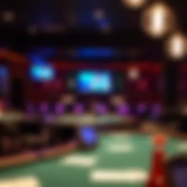 Bar area within the Seneca Poker Room offering refreshments and social space