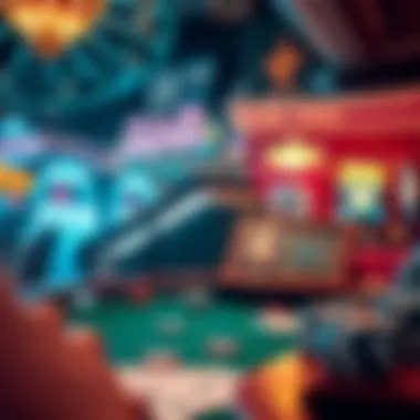 Psychological elements of gambling showcased through abstract art