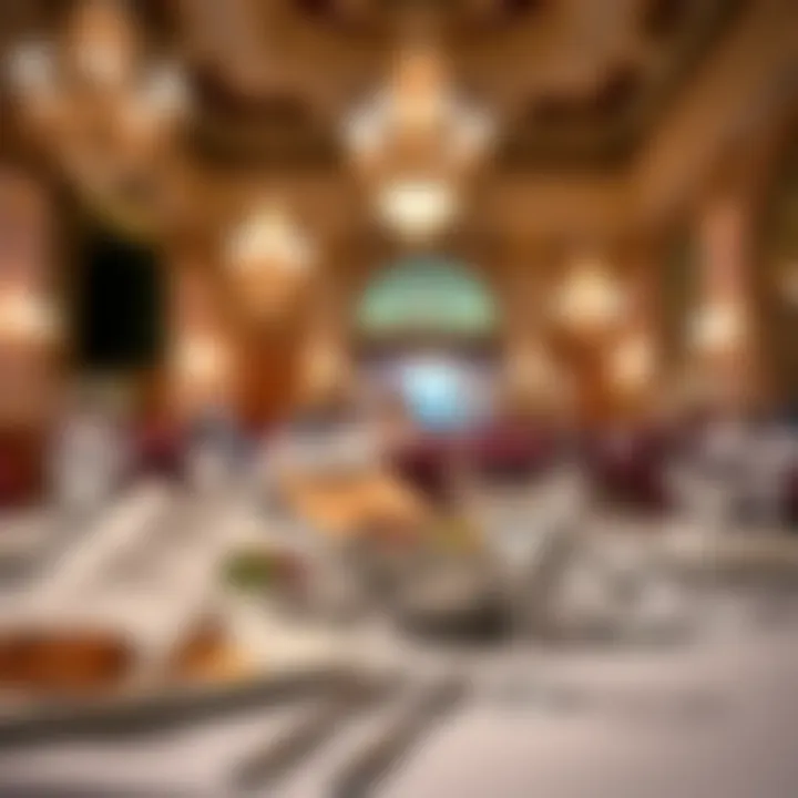 Culinary Excellence at the Venetian Exquisite dining setup highlighting culinary excellence and ambiance