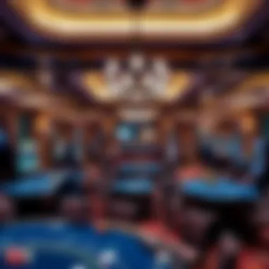 Luxury Gaming Experience at the Venetian Luxurious gaming area featuring high-stakes tables and elegant decor