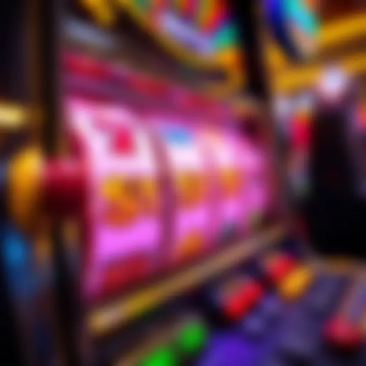 Close-up of bonus round feature on Wild Streak slot