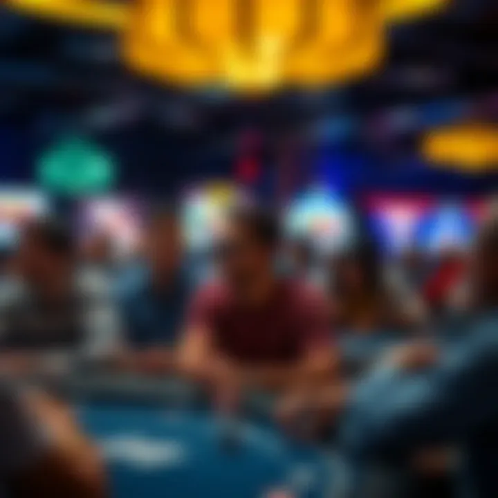 Diverse group of players engaged in a WSOP event