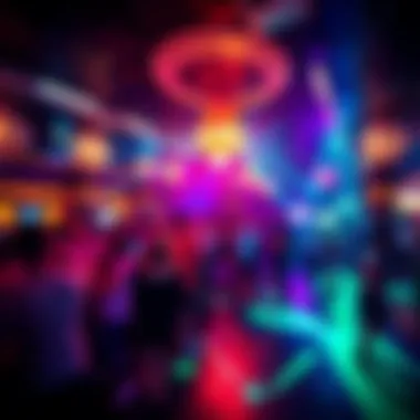 Energetic Dance Floor Atmosphere Vibrant dance floor at Treasures Nightclub filled with energy