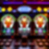 An overview of the Triple Diamond slot machine interface