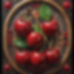 Detailed view of Triple Wild Cherry slot machine's vibrant symbols