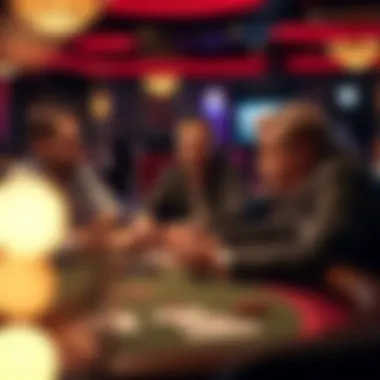 Engagement in Ultimate Texas Hold'em Players engaged in an exciting round of Ultimate Texas Hold'em