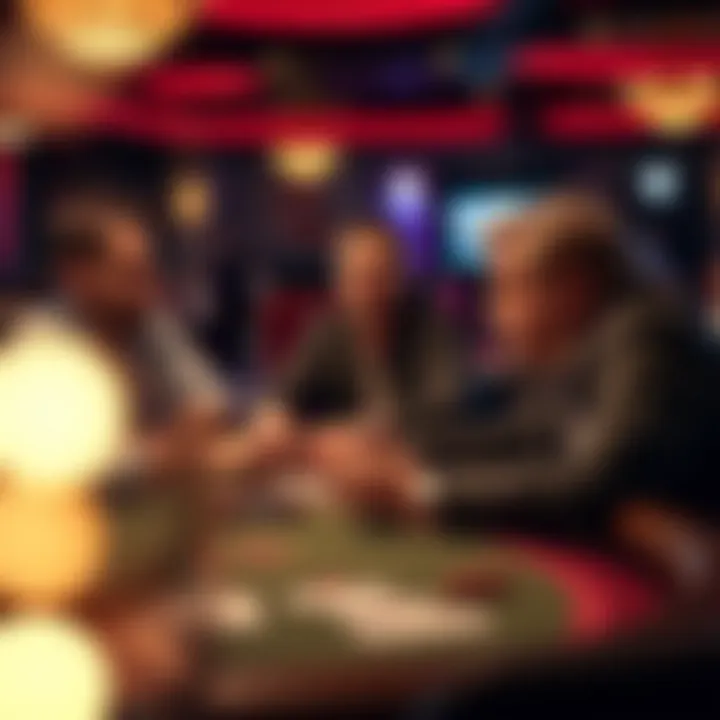 Engagement in Ultimate Texas Hold'em Players engaged in an exciting round of Ultimate Texas Hold'em