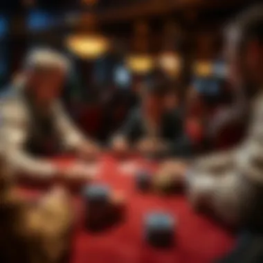 Strategic Moments in Gameplay A strategic decision-making moment in a poker game