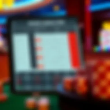 An analytical chart depicting the odds of various casino games