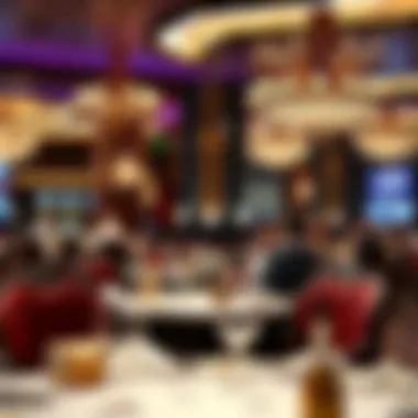 A luxurious dining setting at Foxwoods Casino