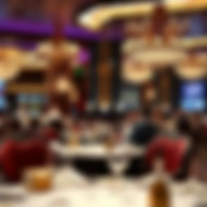 A luxurious dining setting at Foxwoods Casino