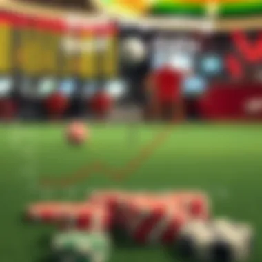 Graph showing trends in golf betting