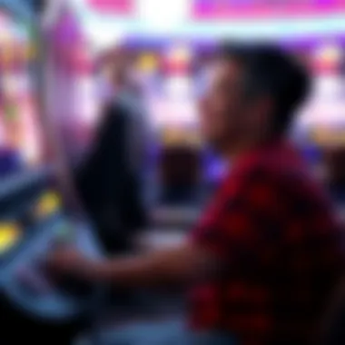 Player enjoying an immersive slot gaming experience