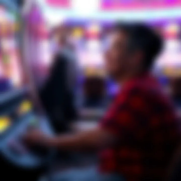 Player enjoying an immersive slot gaming experience