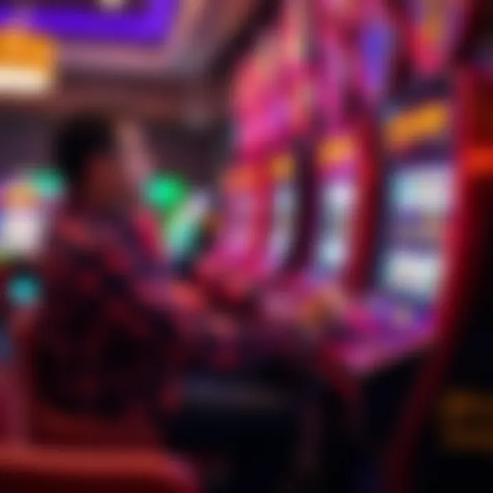 Engaging Slot Machine Experience Player enjoying a slot machine experience
