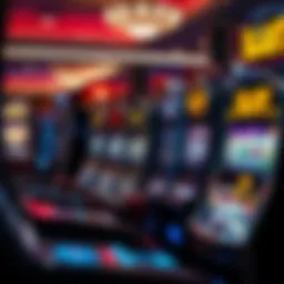 Different types of slot machines in a casino