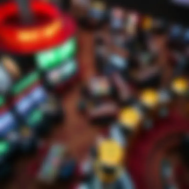 Aerial view of a bustling sports betting venue in New Jersey