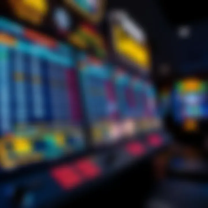 A high-tech sports betting terminal displaying odds and statistics