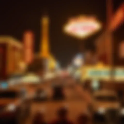 Historical view of Las Vegas in the early 20th century