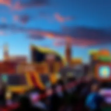 Modern Las Vegas skyline showcasing iconic hotels and casinos