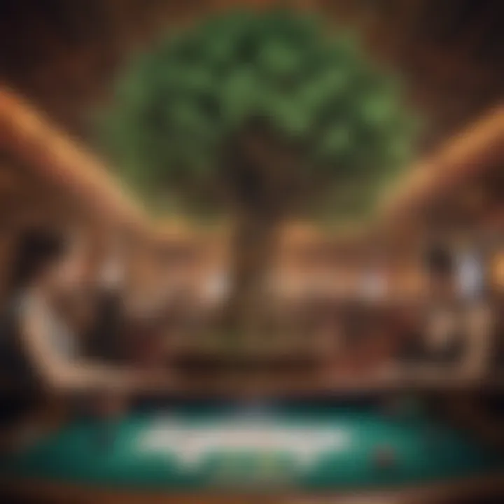 Captivating graphic displaying the immersive experience of playing the Lucky Tree slot game