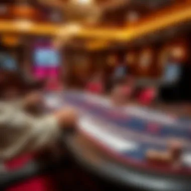 Overview of Mississippi Stud Poker table setup