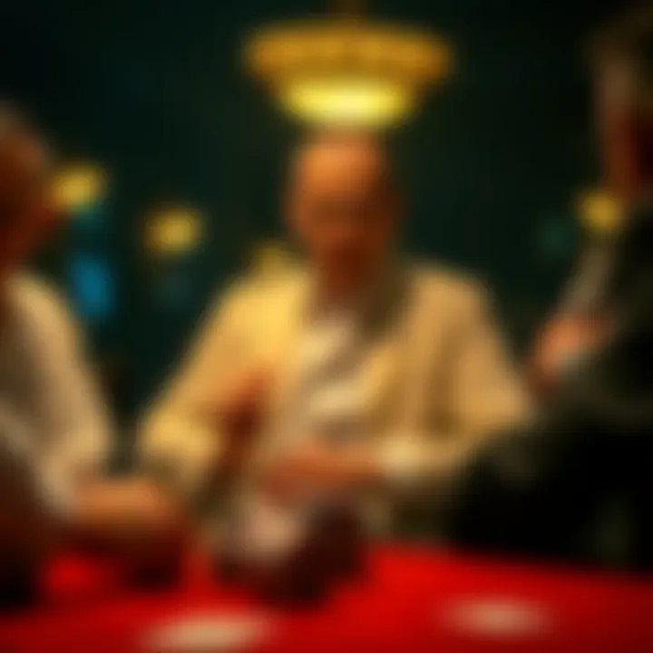 Psychological tactics in high-stakes poker