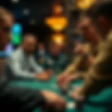 Strategic poker gameplay with focused players