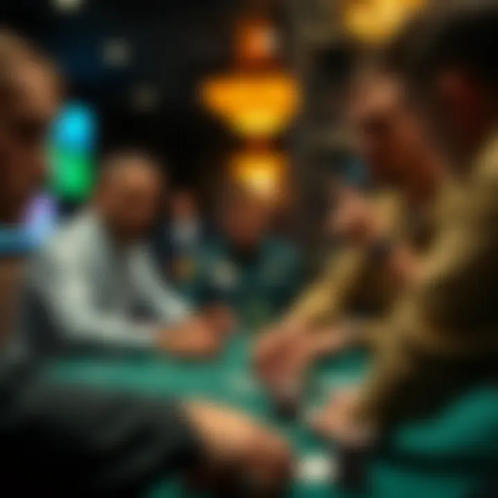 Strategic poker gameplay with focused players