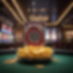 Vibrant display of free chips in Cashman Casino