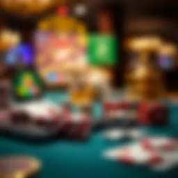 Visual representation of various iPhone casino games