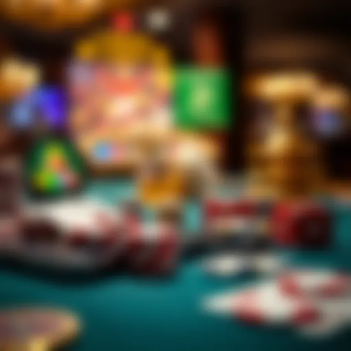 Visual representation of various iPhone casino games