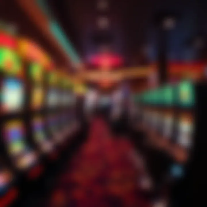 Interior gaming floor of Mohegan Sun filled with slot machines