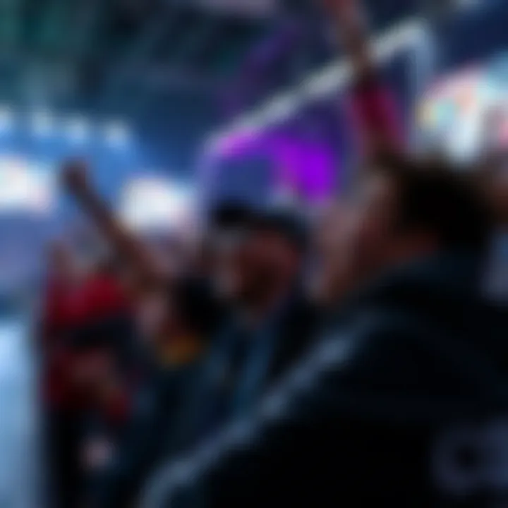 A vibrant sports event with fans cheering, representing the connection between fan culture and betting.