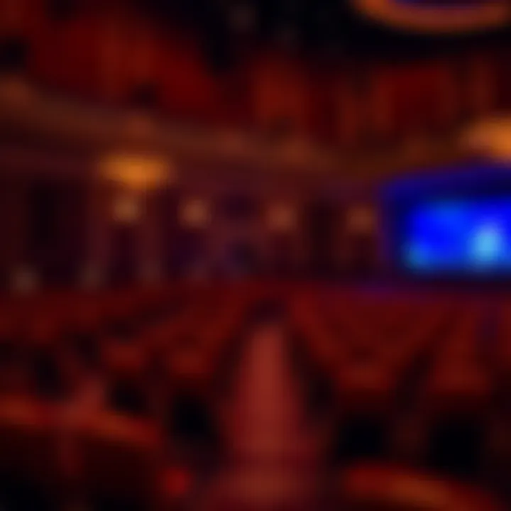 Elegant seating arrangement inside the Le Rêve theatre