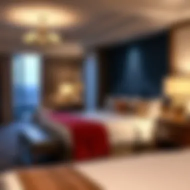 Luxurious guest room at Leelanau Sands Casino Hotel