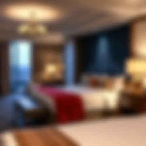 Luxurious guest room at Leelanau Sands Casino Hotel