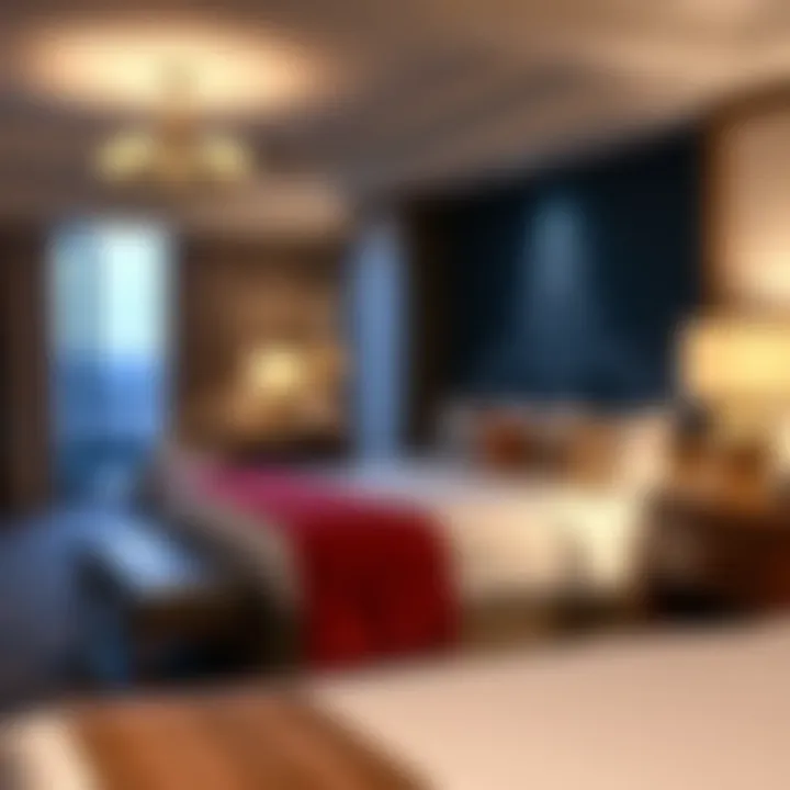 Luxurious guest room at Leelanau Sands Casino Hotel