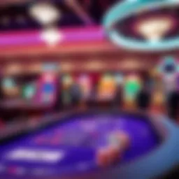 A modern depiction of online gambling platforms