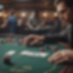 A vibrant online poker game interface showcasing player engagement