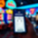 Close-up of a digital lottery ticket on a smartphone screen