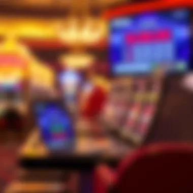 Diverse Online Platforms for Ticket Buying Illustration of various online platforms for lottery purchases