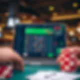 Sleek design of a sports betting website interface