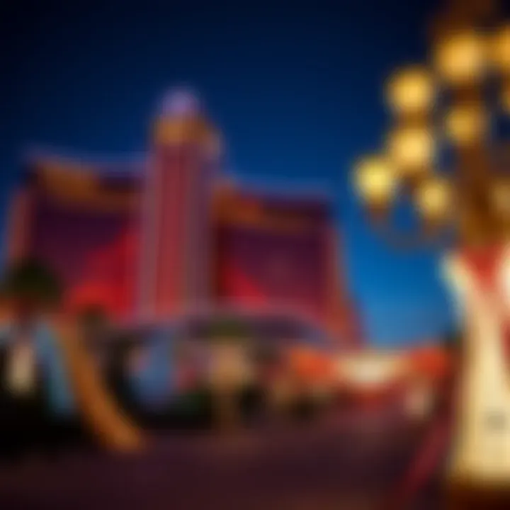 Breathtaking view of the Wynn Las Vegas exterior at night