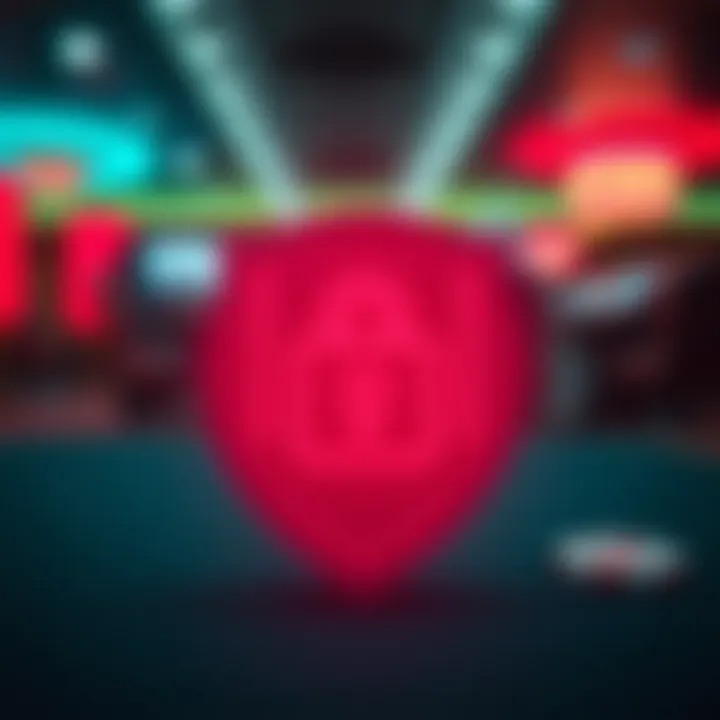 Secure Digital Transaction Symbol A secure digital transaction symbol representing safety in online gambling