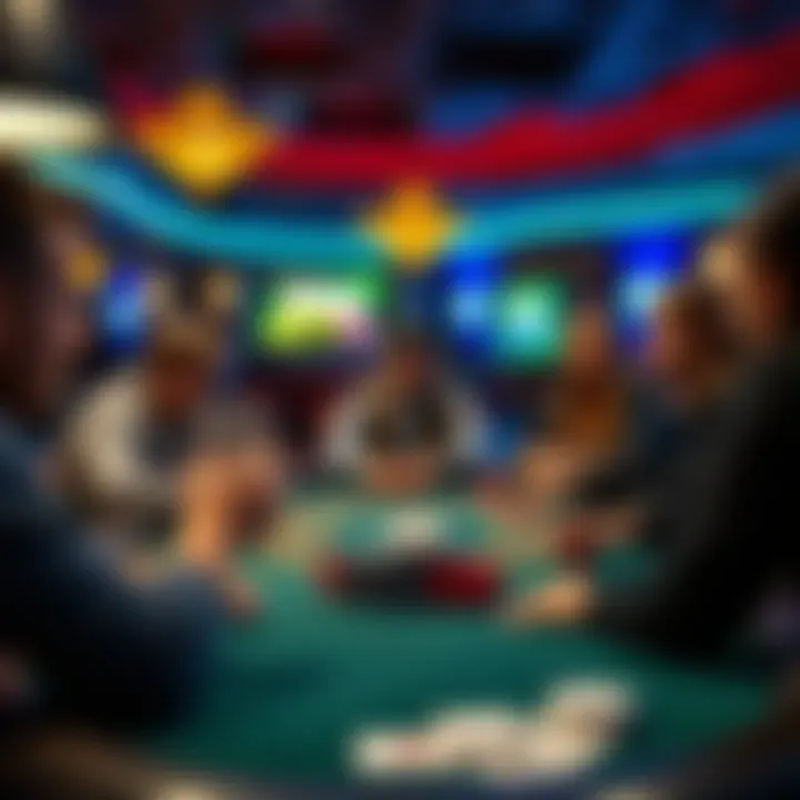 Setting up a game in Zynga Poker with friends