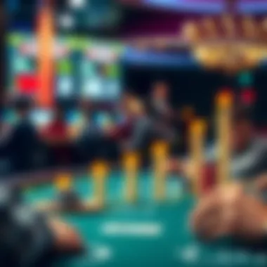 Game Variety and Community Engagement in Poker Chart illustrating game variety and community interaction